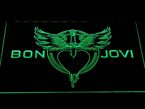 Bon Jovi Heart and Dagger Logo LED Neon Sign